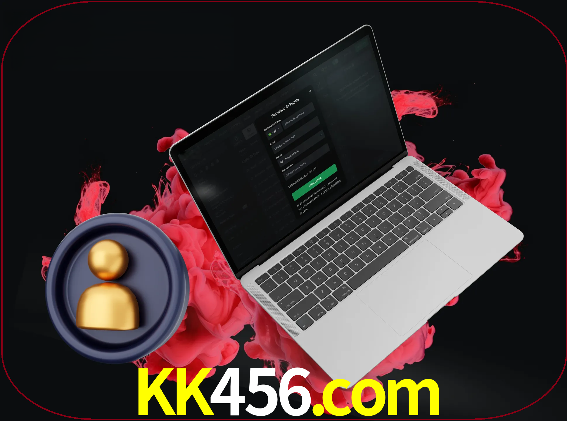 No cabeçalho do site kk456, clique no botão que o levará a um formulário especial onde terá de introduzir as suas informações actuais.