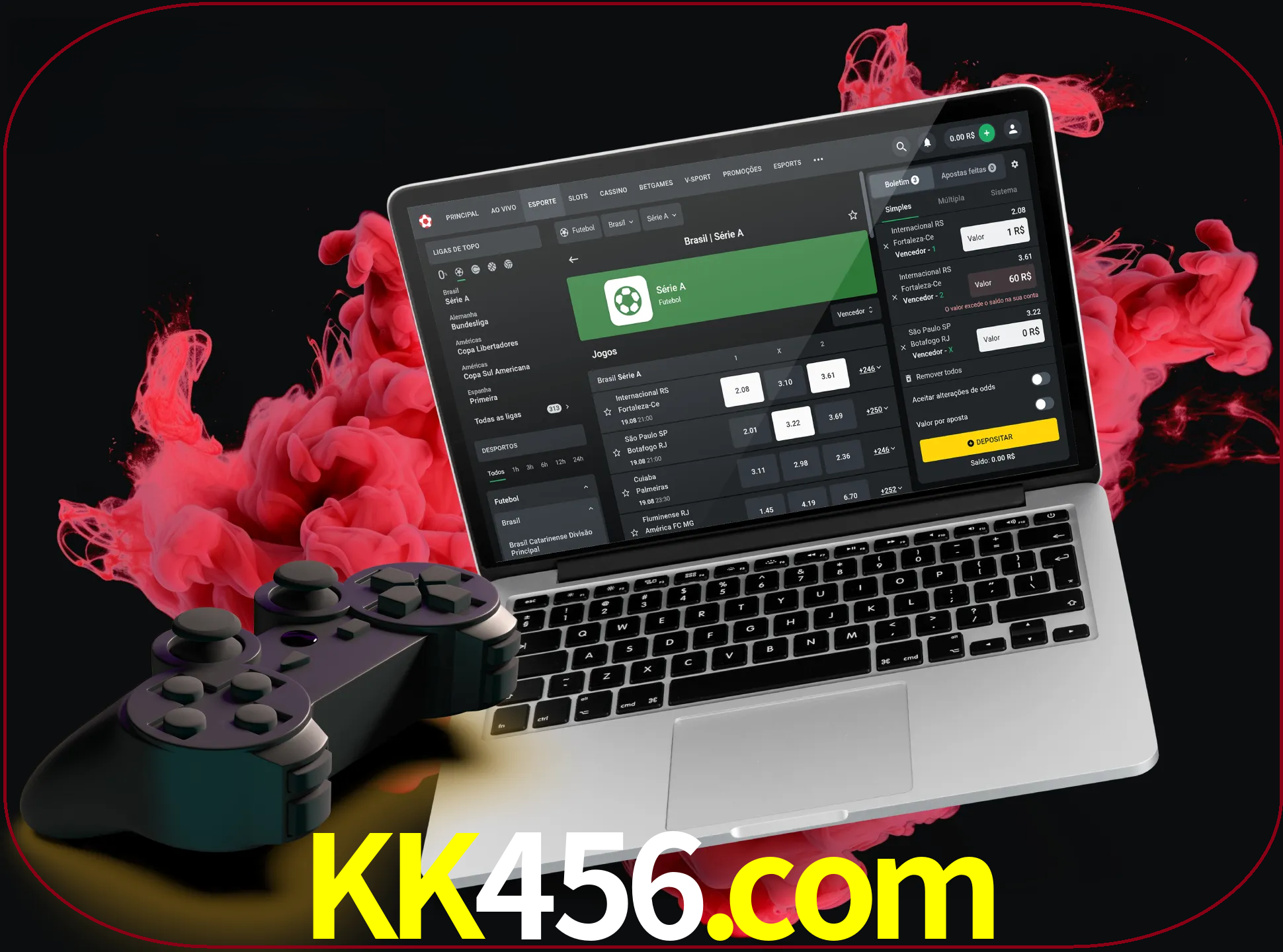 Visite a secção especial de jogos de vídeo em kk456 para descobrir em que jogos pode apostar e ganhar muito dinheiro.